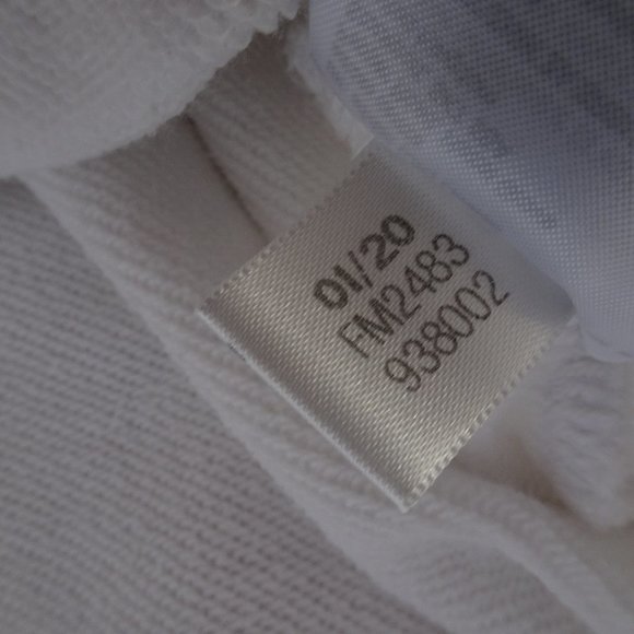 Adidas Pullover White Crop Sweatshirt Large Oversize with split sleeve. - Picture 10 of 11
